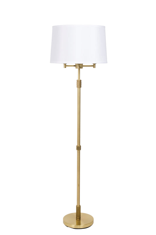 House of Troy Killington Brushed Brass 6-Way Floor Lamp Hardback KL300-BB