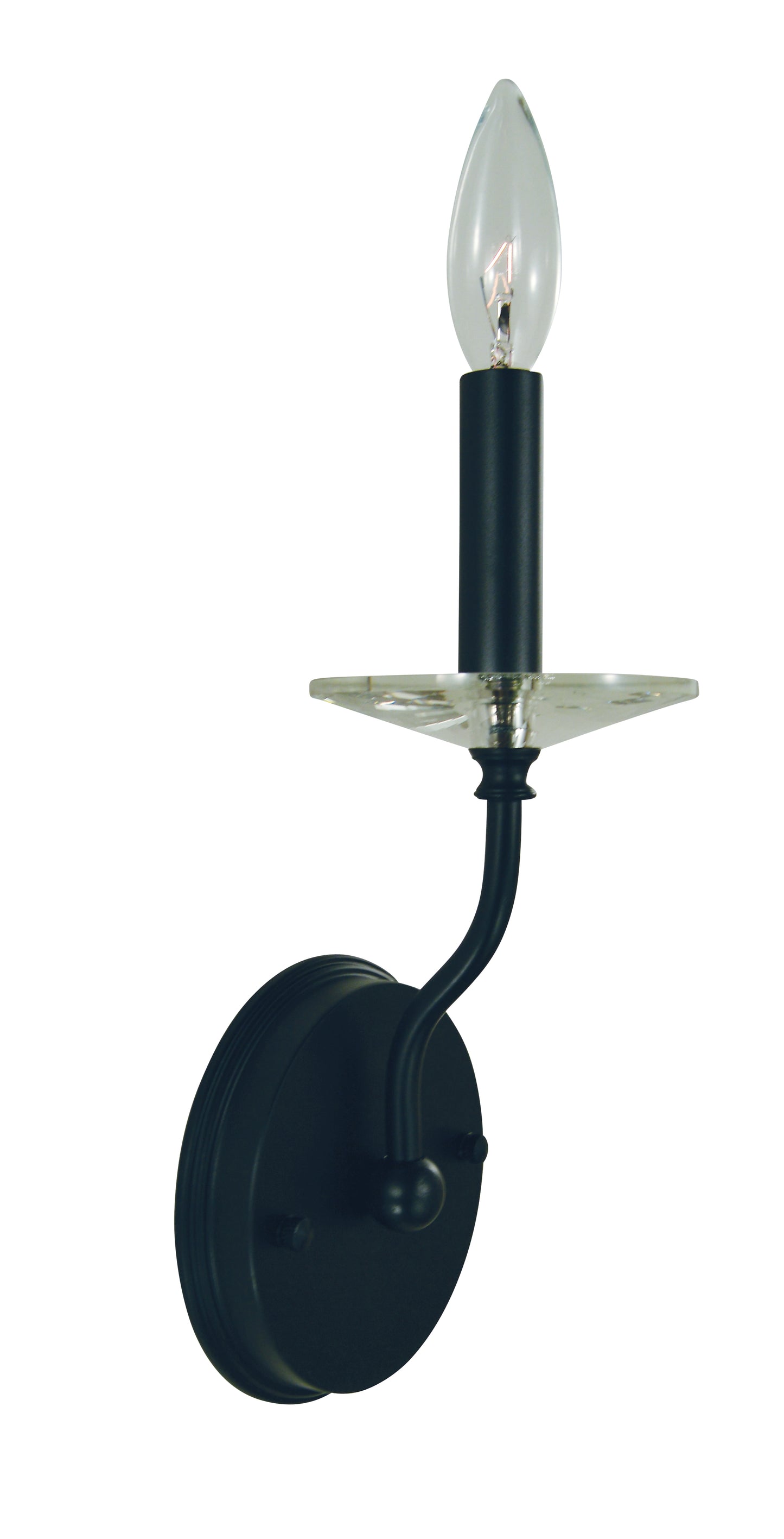 Framburg Matte Black Ashley Wall Sconce L1161-MBLACK