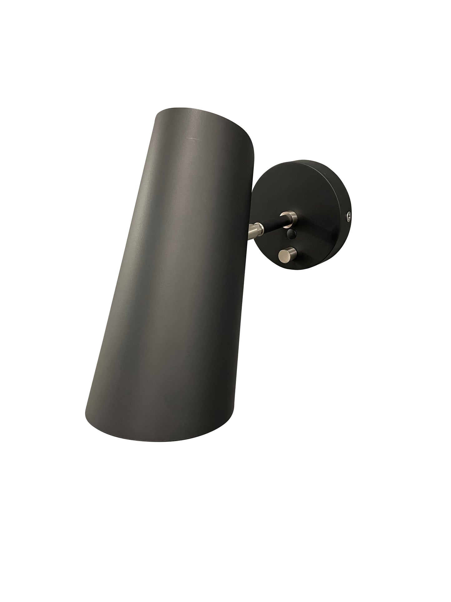 House of Troy Logan Black Satin Nickel Wall Sconce Rolled L325-BLKSN