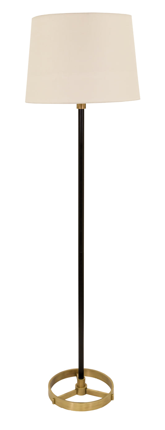 House of Troy 62" Morgan Floor Lamp Black Antique Brass M600-BLKAB