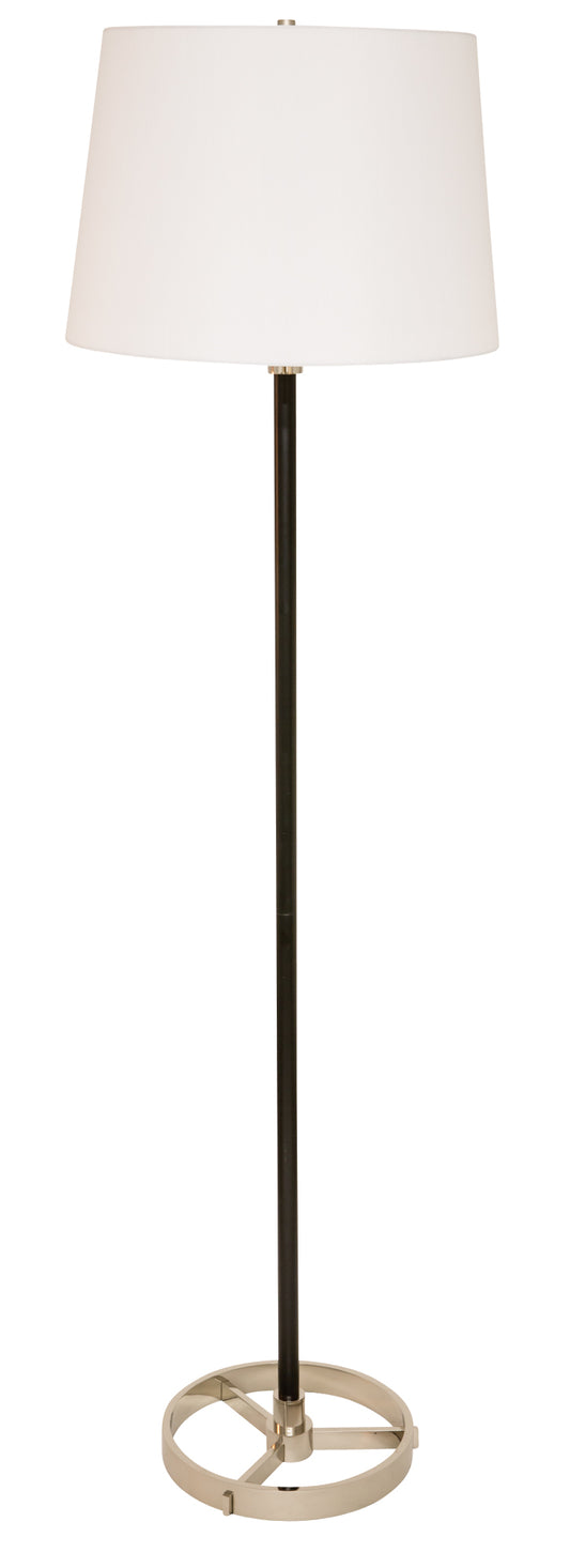 House of Troy 62" Morgan Floor Lamp Black Polished Nickel M600-BLKPN