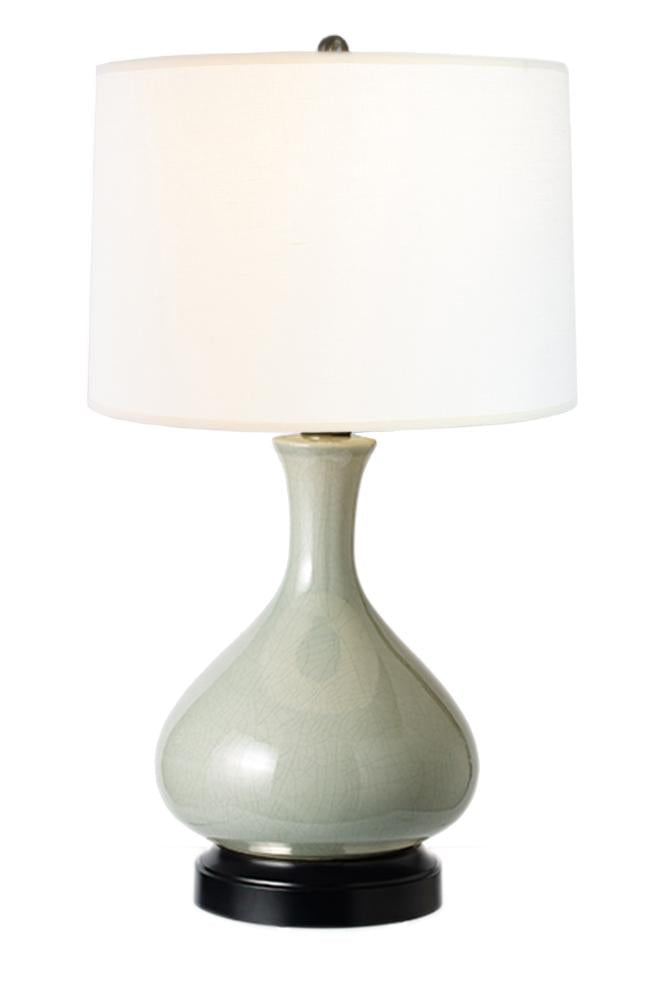 Modern Lantern Cordless Lamp Bartlett Celadon Black