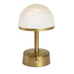 Modern Lantern Cordless Lamp Mini Art Deco Antique Brass