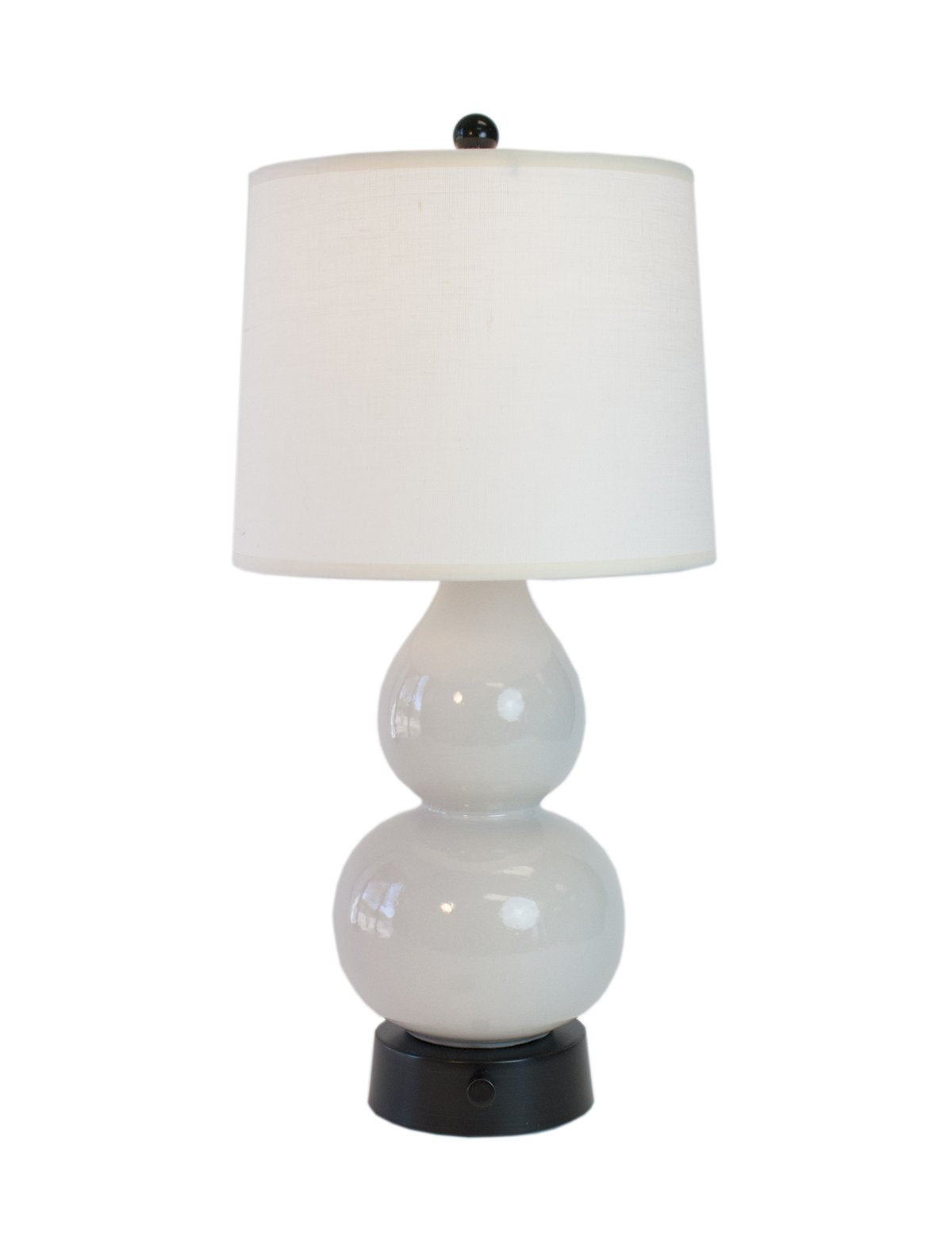 Modern Lantern Cordless Lamp Norma Jean Celadon Mini Gray