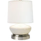 Bella Ivory Nickel Decorative Lamp