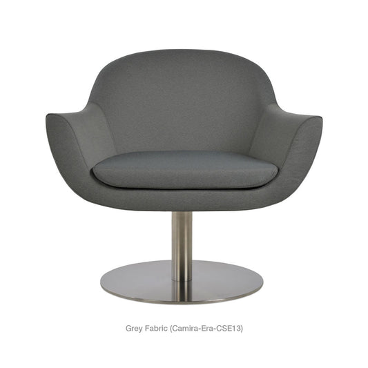 sohoConcept Madison Swivel Round Arm Chair Fabric