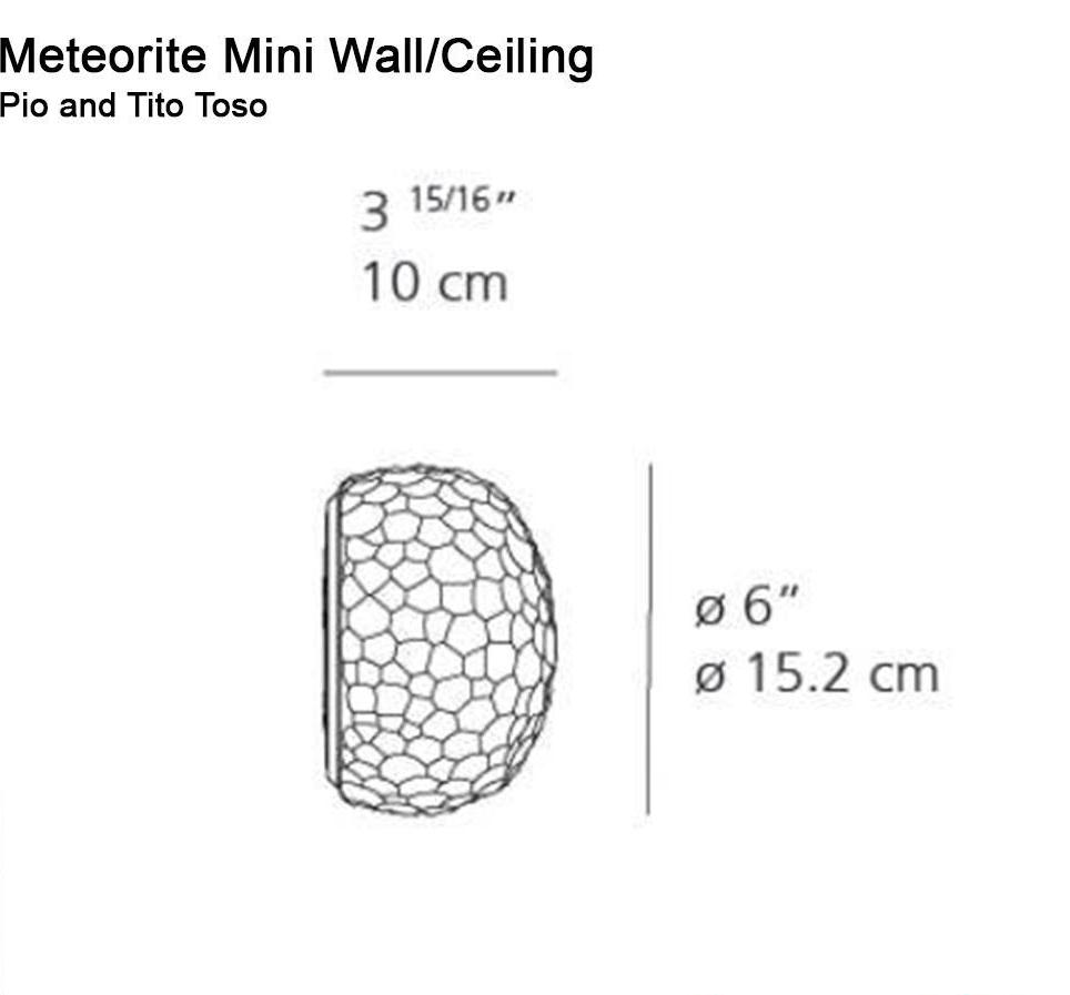 Artemide Meteorite Mini Wall Ceiling Light