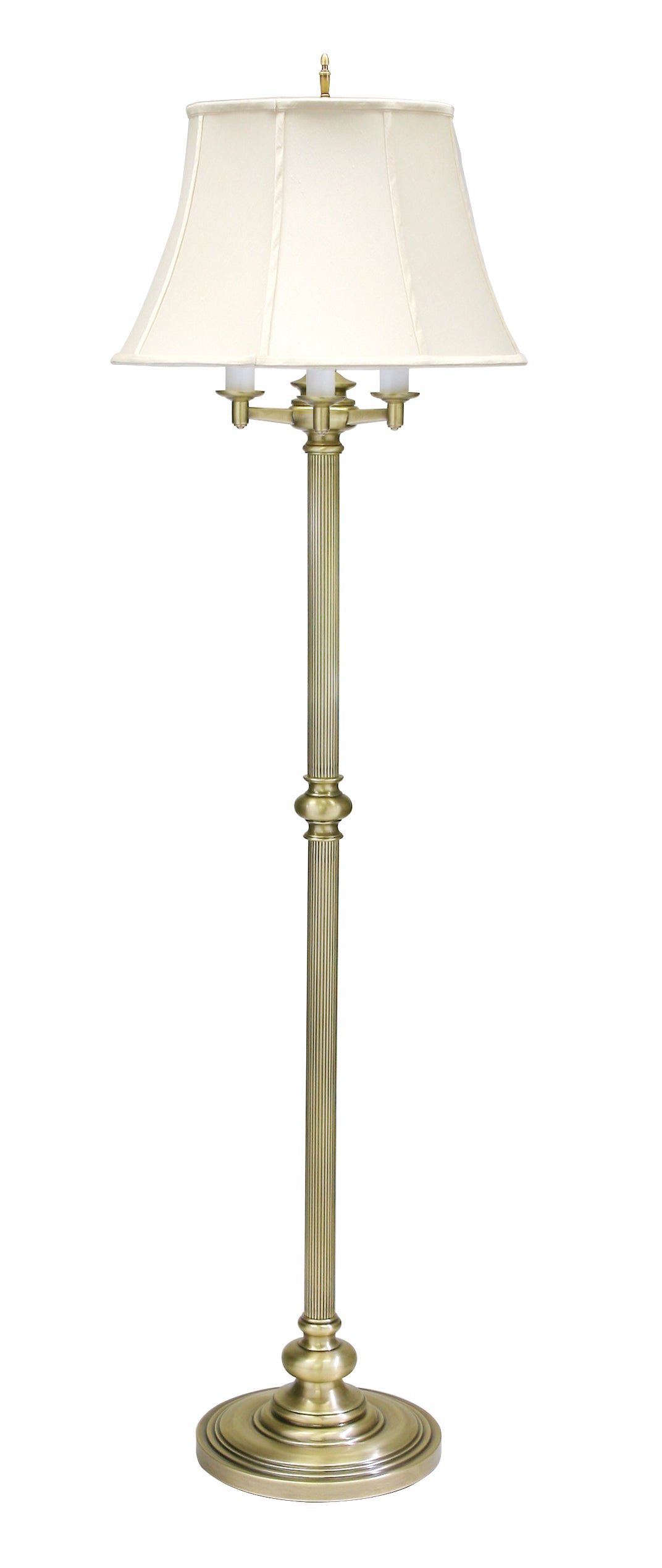 House of Troy Newport 66" Antique Brass 6-Way Floor Lamp N603-AB