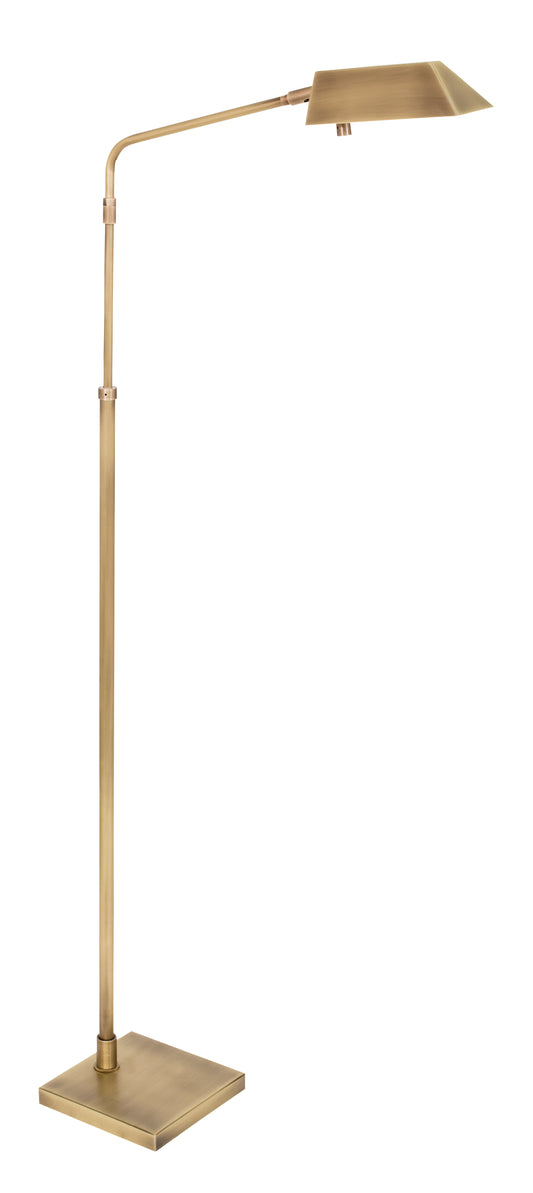 House of Troy Newbury Adjustable Floor Lamp Antique Brass NEW200-AB
