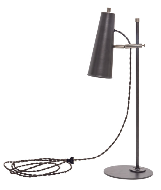 House of Troy Norton Adjustable LED Table Lamp Granite Satin Nickel Accents NOR350-GTSN