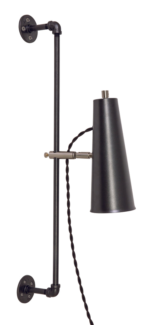 House of Troy Norton Adjustable LED Wall Lamp Granite Satin Nickel Accents NOR375-GTSN