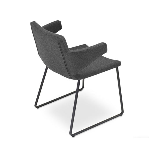 sohoConcept Nevada Arm Sled Dining Chair