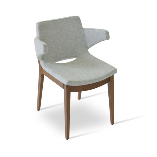 sohoConcept Nevada Wood Arm Dining Chair