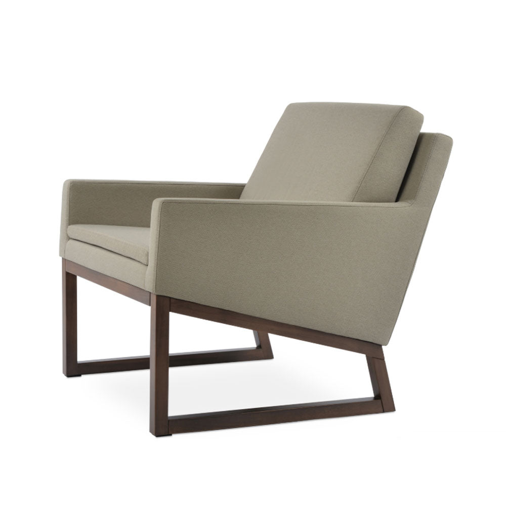 sohoConcept Nova Wood Arm Chair Fabric