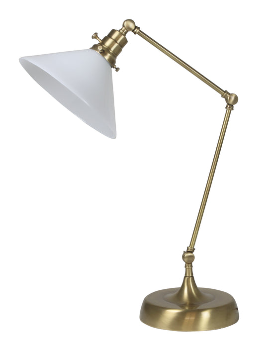 House of Troy Otis Industrial Table Lamp OT650-AB-WT