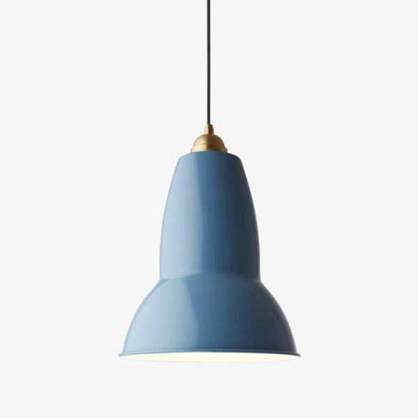 Original 1227 Brass Maxi Pendant Dusty Blue by Anglepoise