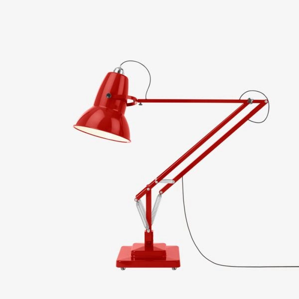 Original 1227 Giant Floor Lamp Crimson Red by Anglepoise