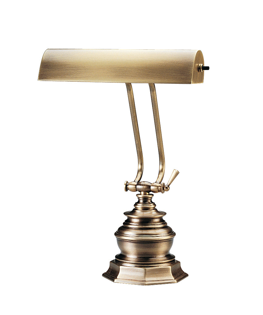 House of Troy Desk Piano Lamp 10" Antique Brass P10-111-71