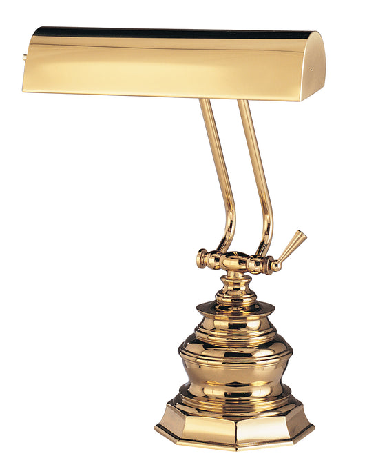 House of Troy Desk Piano Lamp 10" Polished Brass P10-111