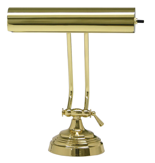 House of Troy Desk Piano Lamp 10" Polished Brass P10-131-61
