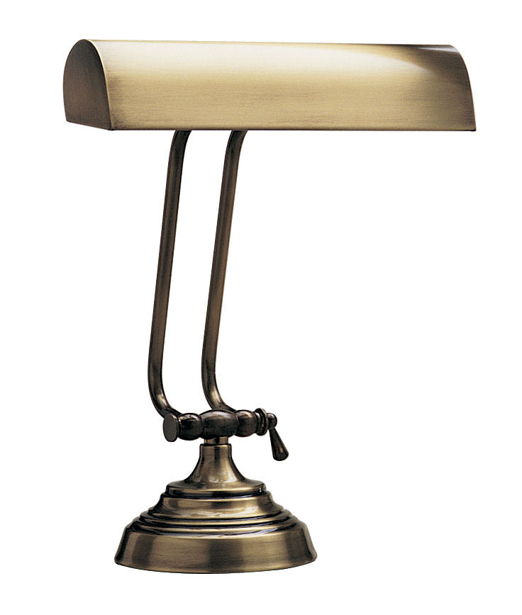House of Troy Desk Piano Lamp 10" Antique Brass P10-131-71