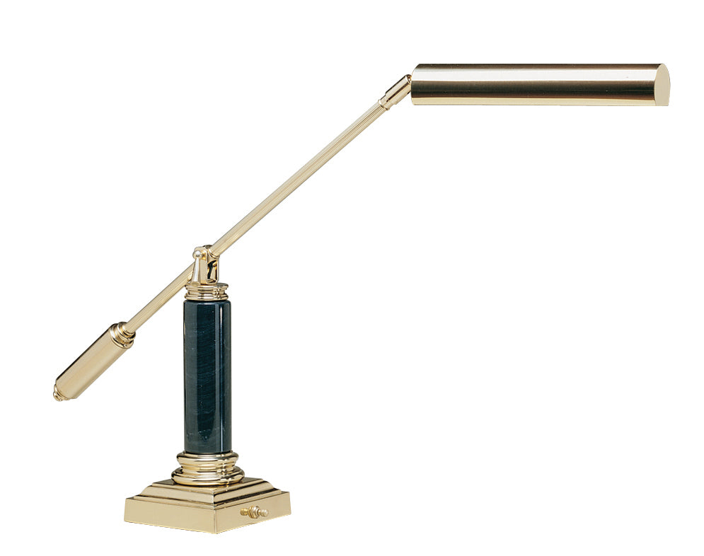 House of Troy Counter Balance Polished Brass Black Marble Piano Desk Lamp P10-191-61M