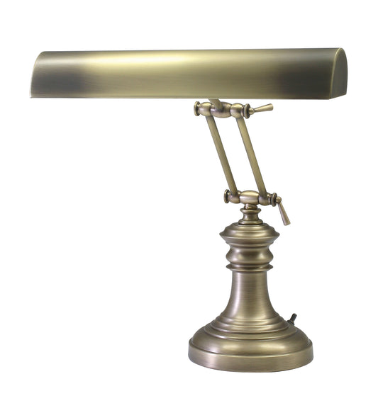 House of Troy Desk Piano Lamp 14" Antique Brass P14-204-AB