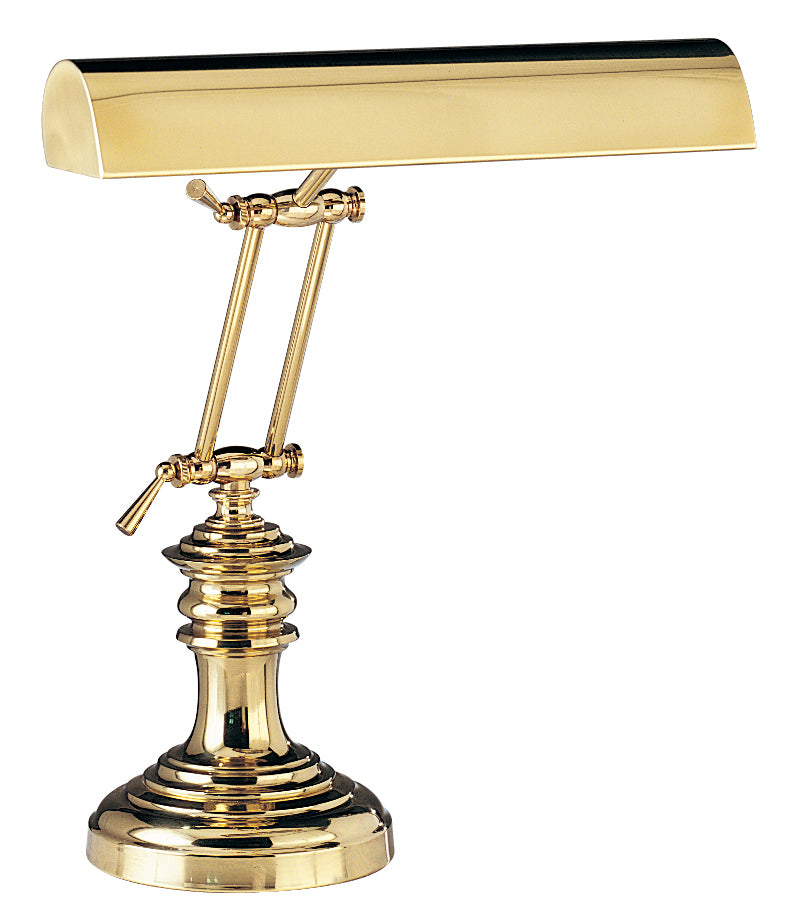 House of Troy Desk Piano Lamp 14" Polished Brass P14-204