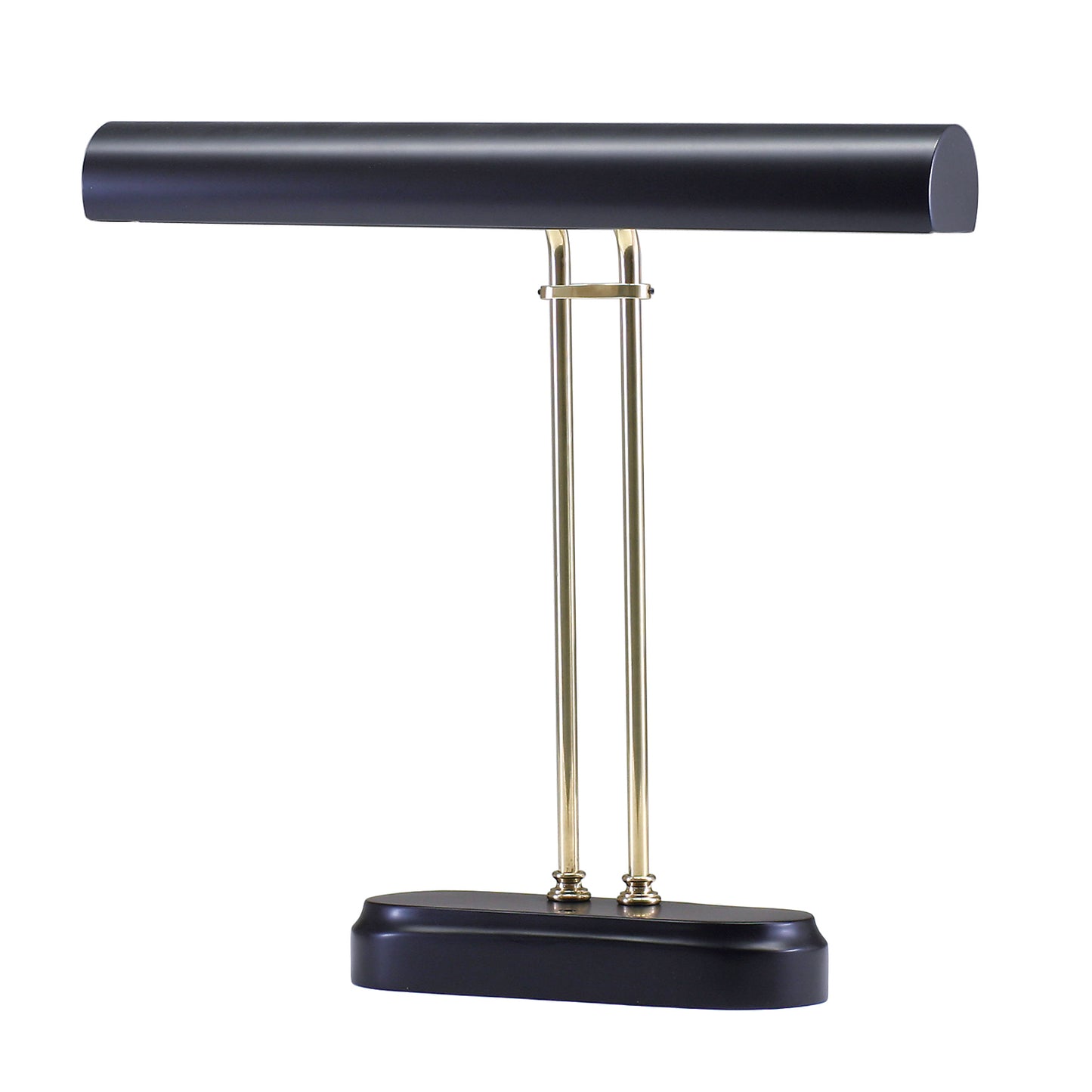 House of Troy Digital Piano Lamp 16" Black Polished Brass Accents P16-D02-617