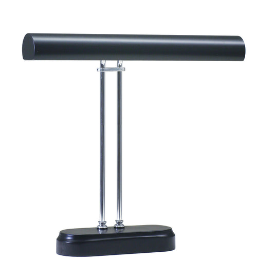 House of Troy Digital Piano Lamp 16" Black Chrome Accents P16-D02-627