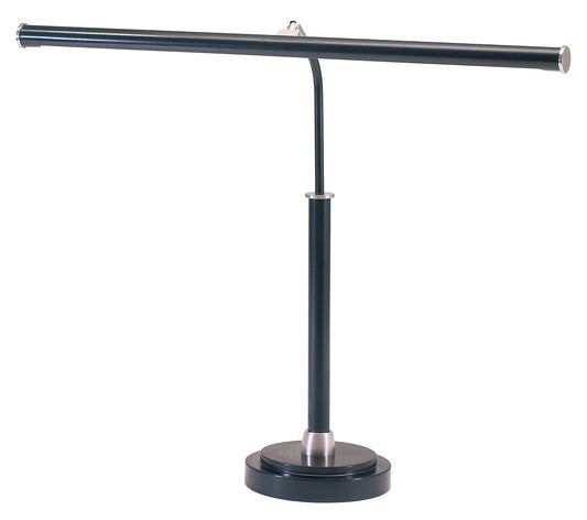 House of Troy Led Piano Lamp Black Satin Nickel Accents PLED100-527