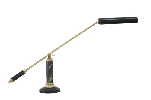 House of Troy Counter Balance Polished Brass Black Marble LED Piano Desk Lamp PLED192-617