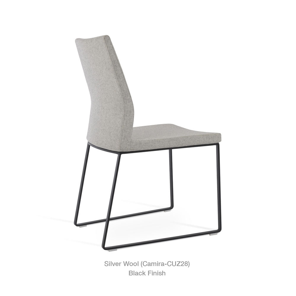 sohoConcept Pasha Sled Chair Fabric