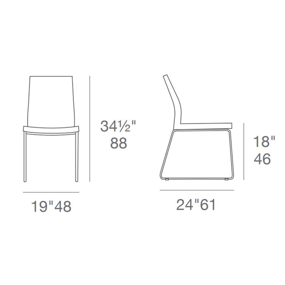 sohoConcept Pasha Sled Chair Leather