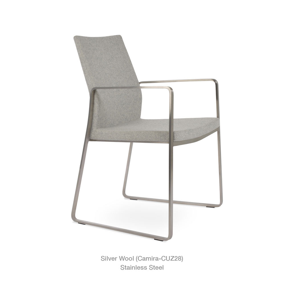 sohoConcept Pasha Slide Arm Chair Fabric