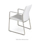 sohoConcept Pasha Slide Arm Chair Leather Flexible Back Seat in Chrome
