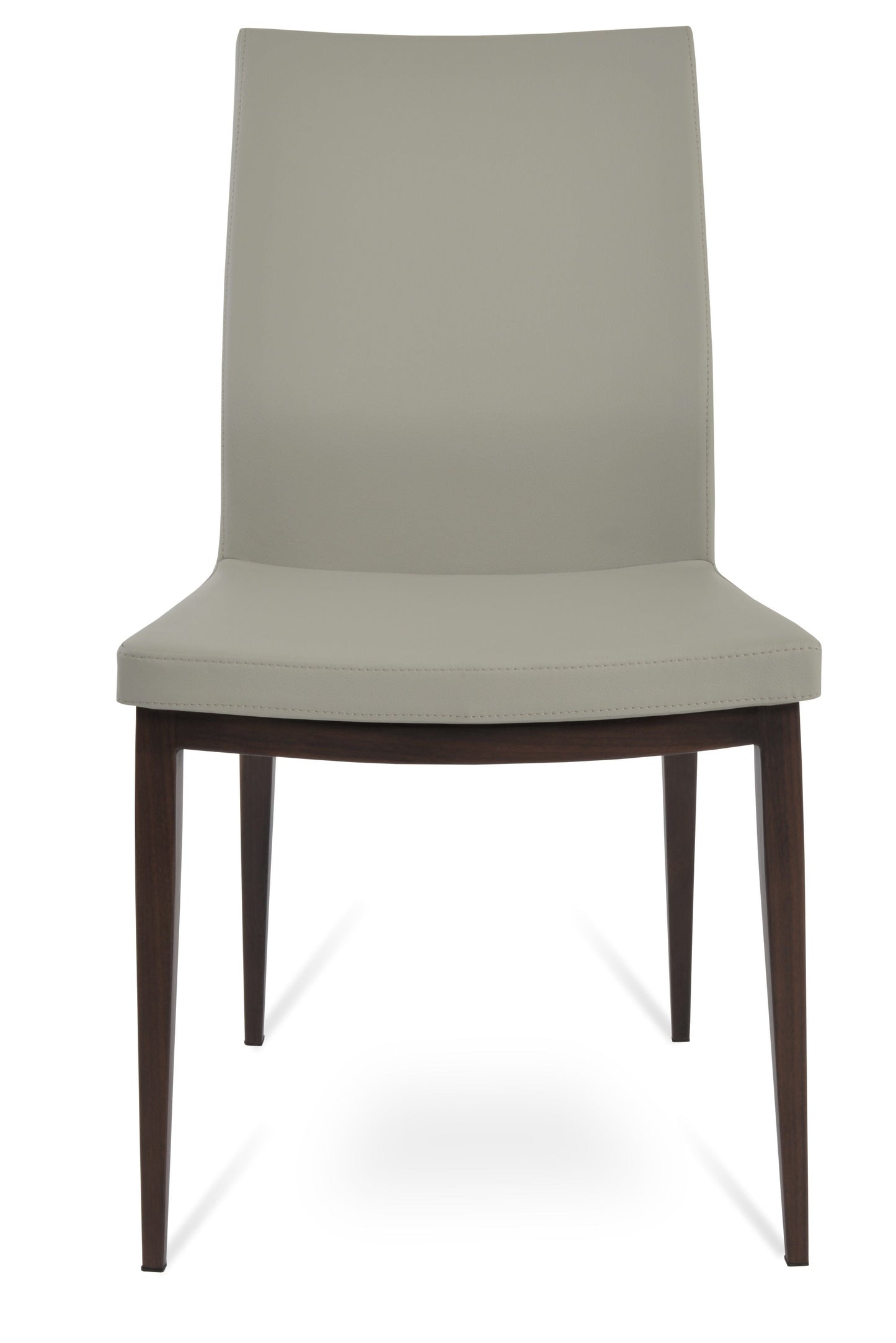 sohoConcept Pasha MW Chair Leather Flexible Back in American Walnut