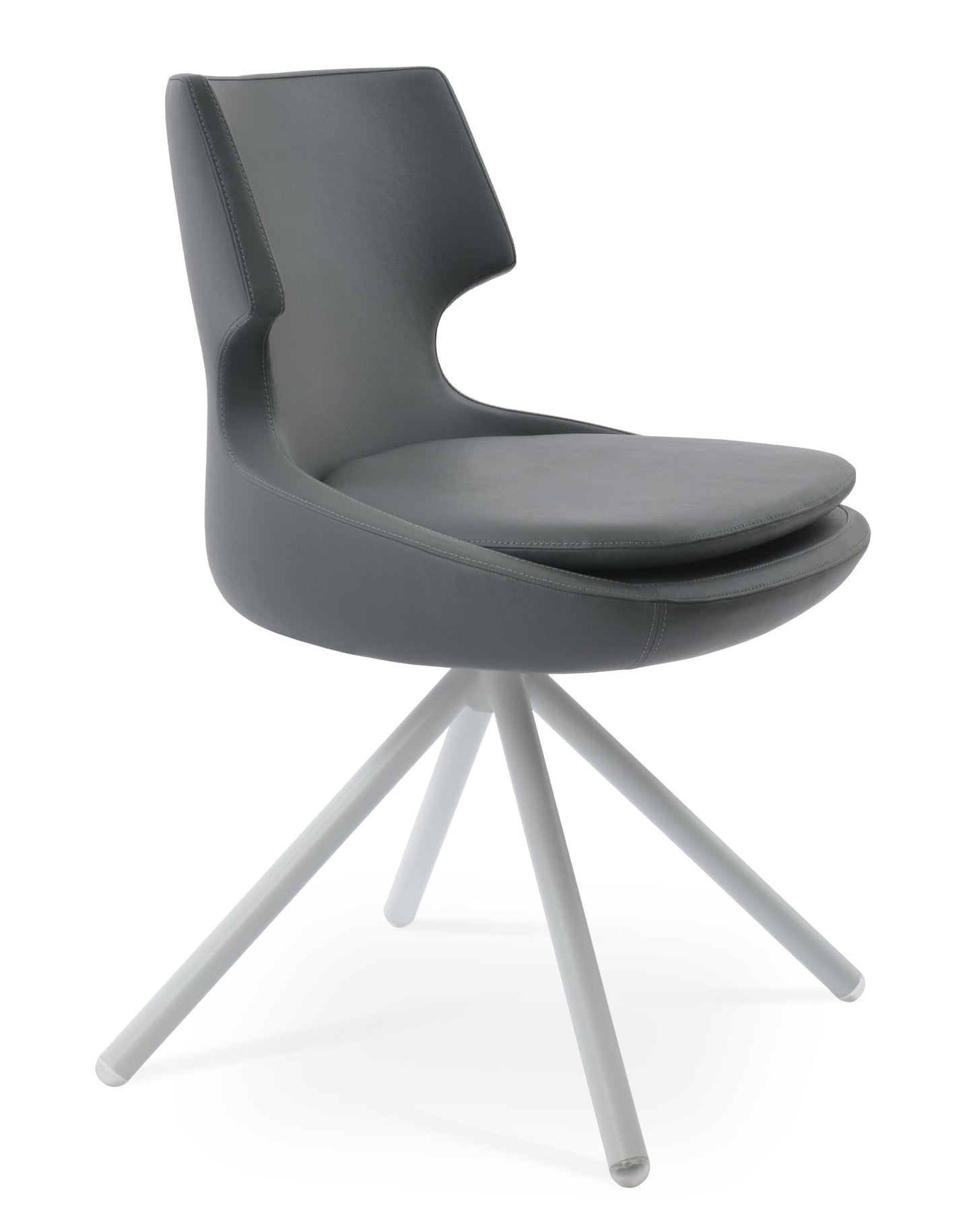 sohoConcept Patara Stick Chair Leather in Chrome