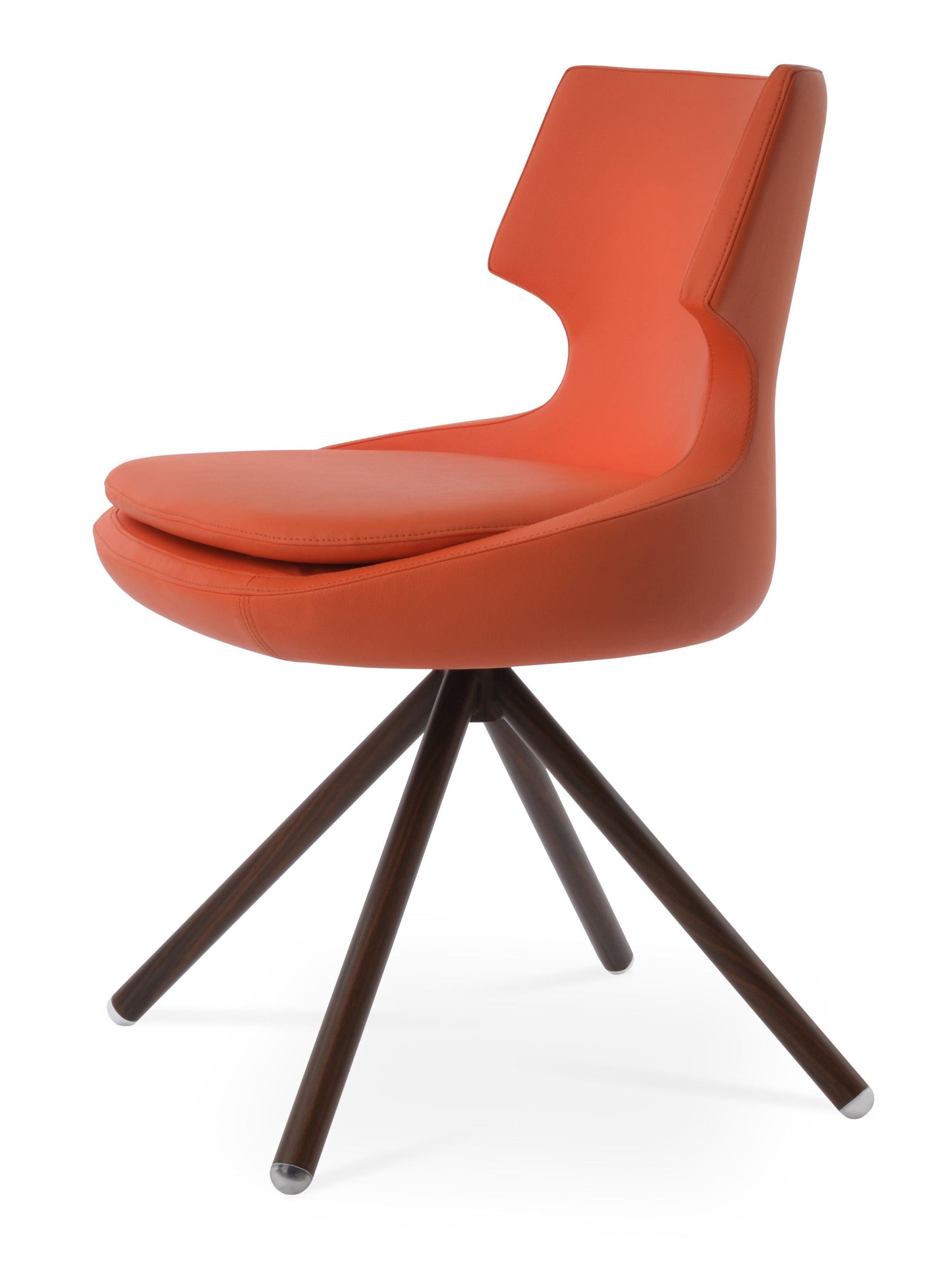 sohoConcept Patara Stick Chair Leather in Natural Veneer Steel