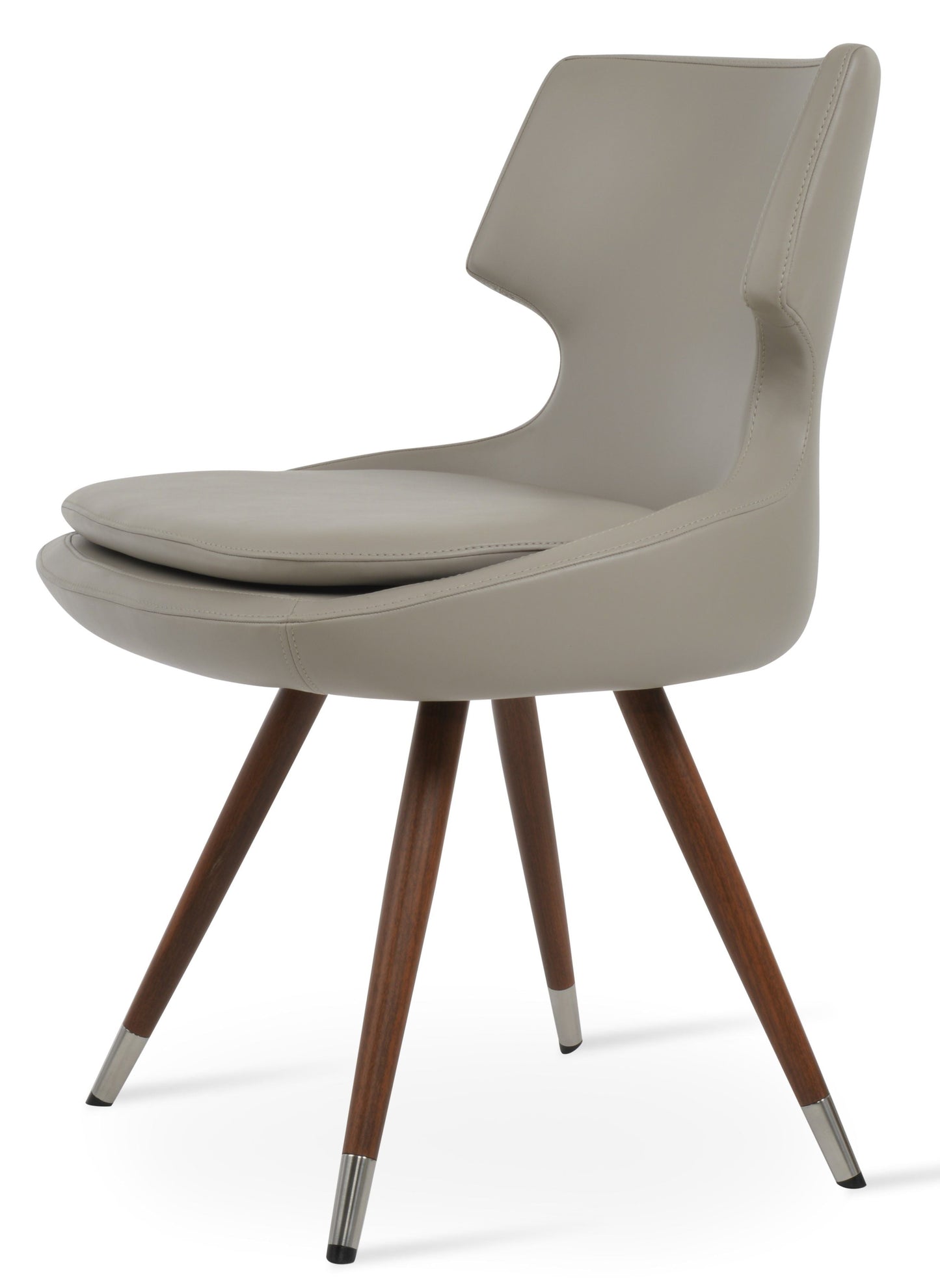 sohoConcept Patara Stick Chair Leather in Natural Veneer Steel