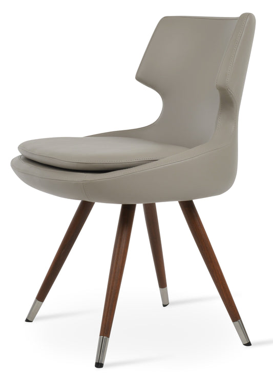 sohoConcept Patara Stick Chair Leather in Chrome