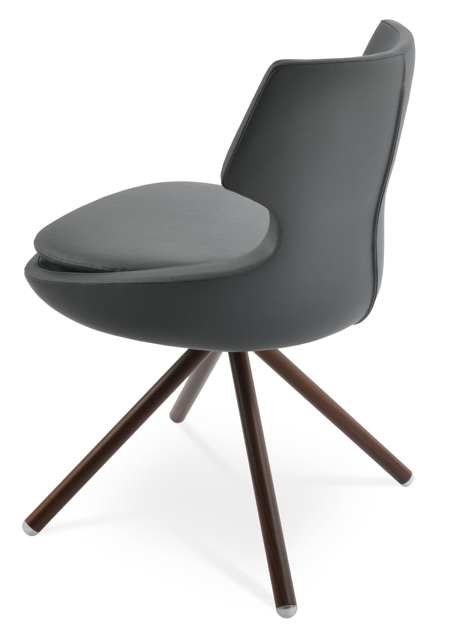 sohoConcept Patara Stick Chair Leather in Natural Veneer Steel