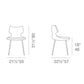 sohoConcept Patara Metal Dining Chair Fabric