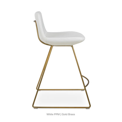 sohoConcept Pera HB Wire Counter Stool Leather
