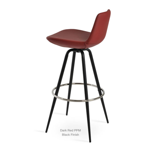 sohoConcept Pera Max Swivel Bar Stool Leather