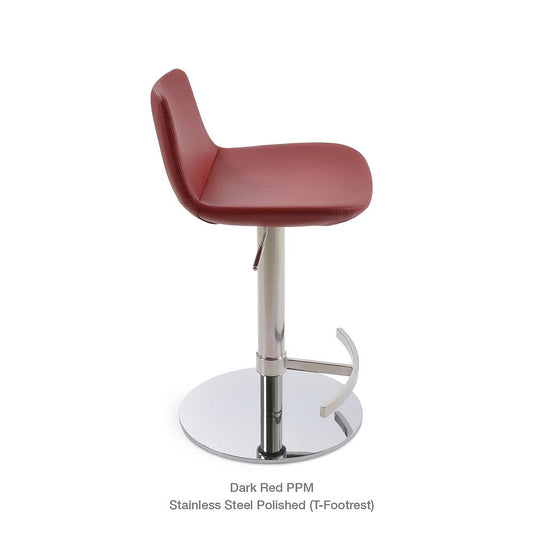 sohoConcept Pera Piston Stool Leather (T footrest)