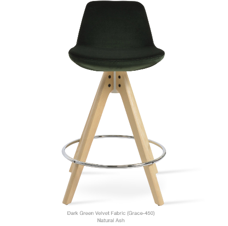 sohoConcept Pera Pyramid Swivel Stool Fabric