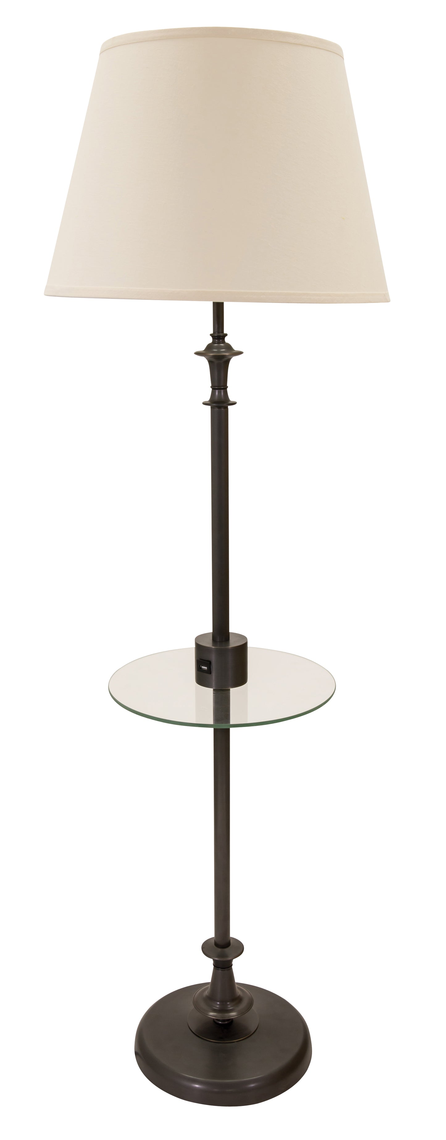 House of Troy Randolph Floor Lamp Table USB Port Oil Rubbed Bronze RA302-OB