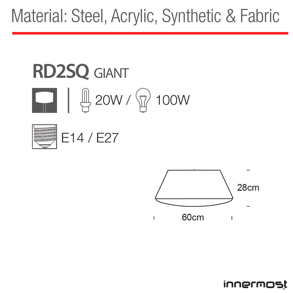 Innermost Lighting RD2SQ Pendant