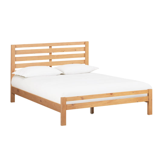 Andy Wooden King Bed Oak by TOV